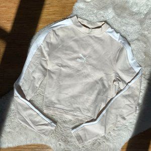 Puma Cropped Long Sleeve Workout Top